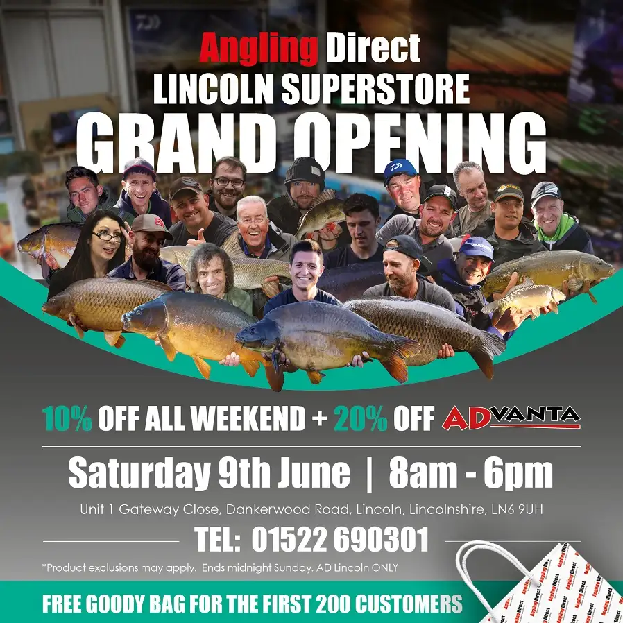 Angling Direct Lincoln Grand Opening - Saturday 9th June 2018