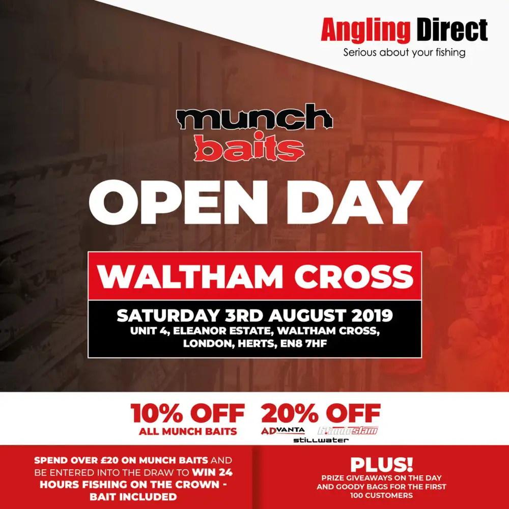 Angling Direct Waltham Cross- Munch Baits Open Day