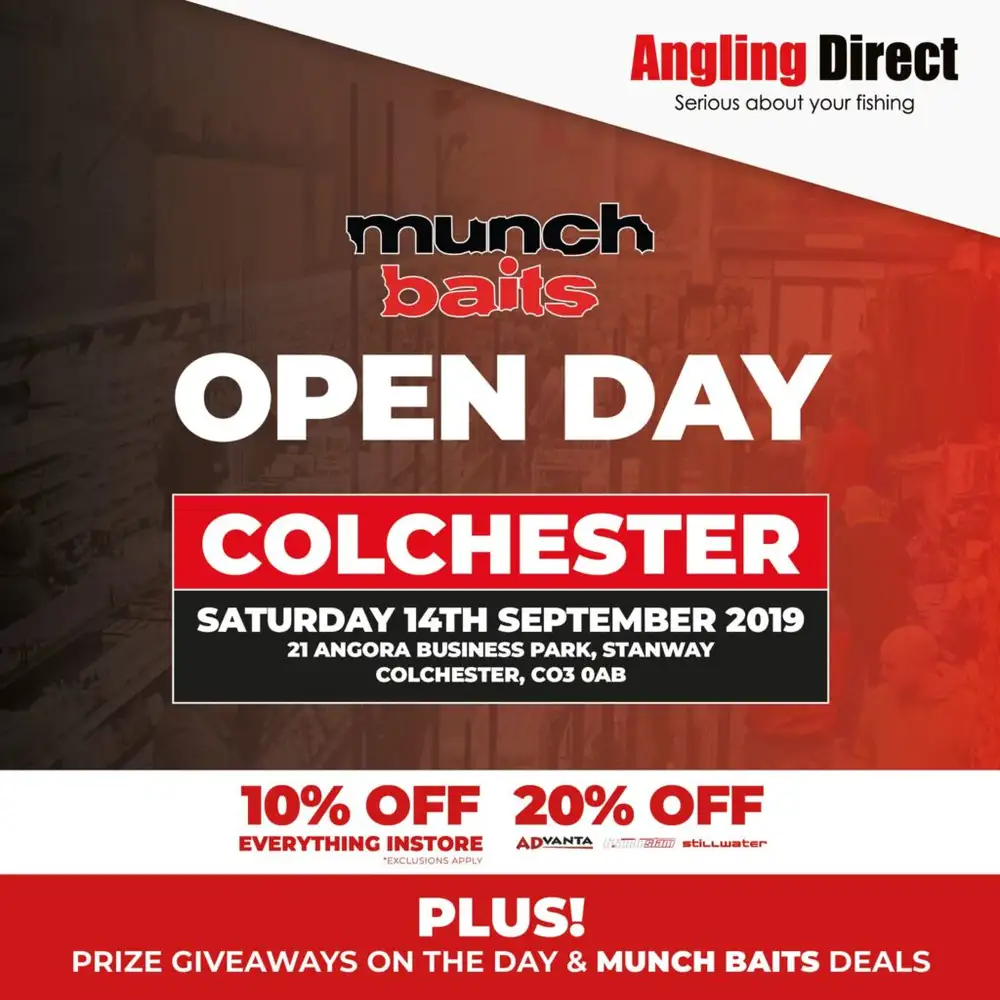 Angling Direct Colchester Munch Baits Open Day