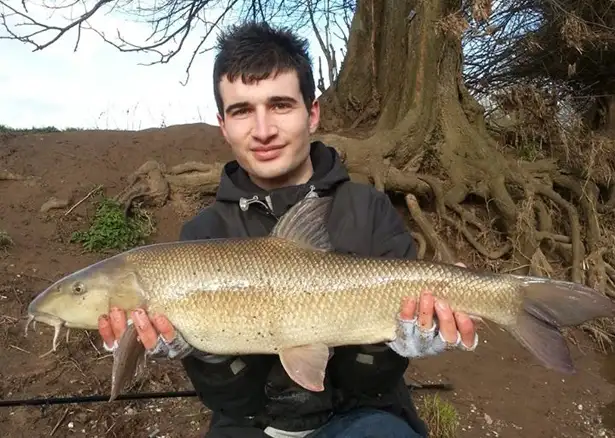 Dan Friar first Barbel 11lb 7oz River Arrow Warwickshire