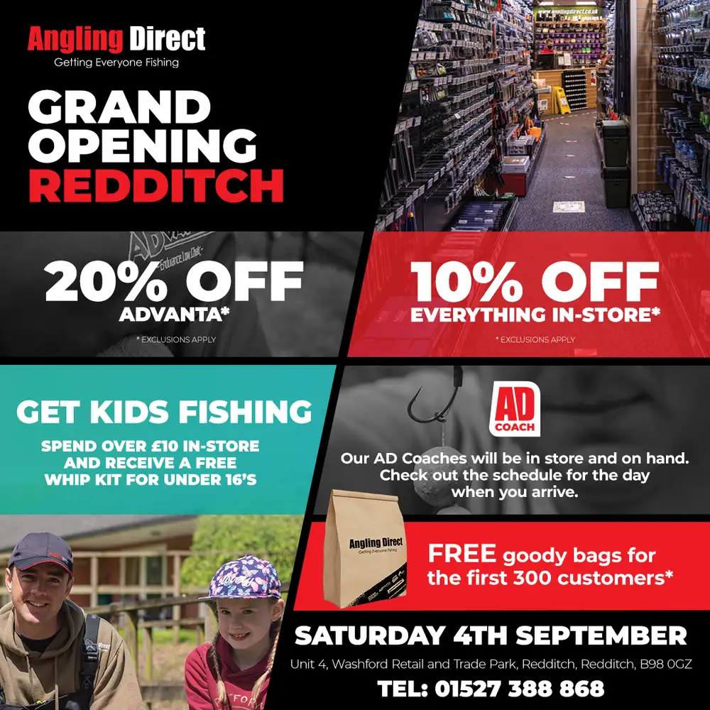 Angling Direct Redditch - Grand Opening, September 4th 2021