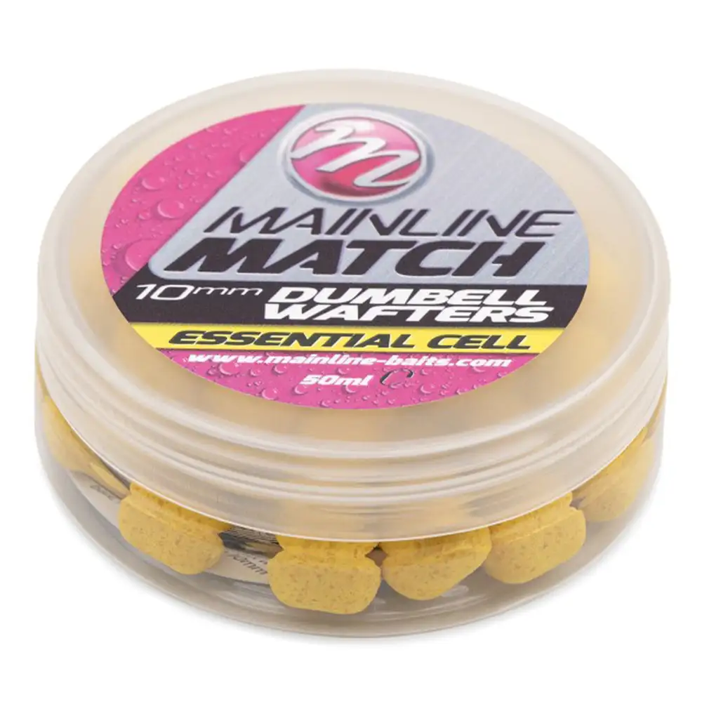 Mainline Match Dumbell Wafters Yellow Essential Cell 10mm 1