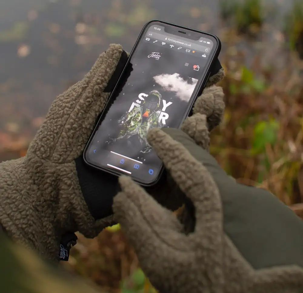 Fortis Elements Fishing Gloves In Use