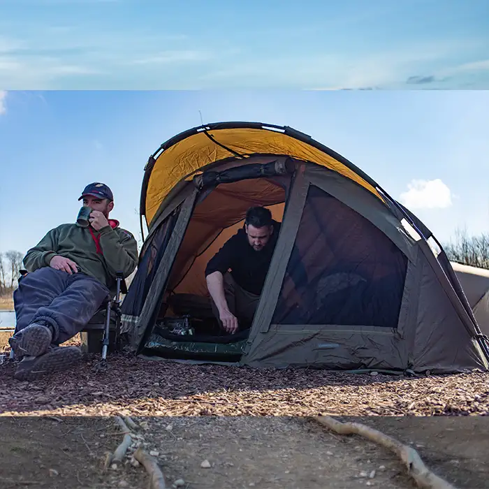 Trakker SLX 100 Fishing Bivvy In Use