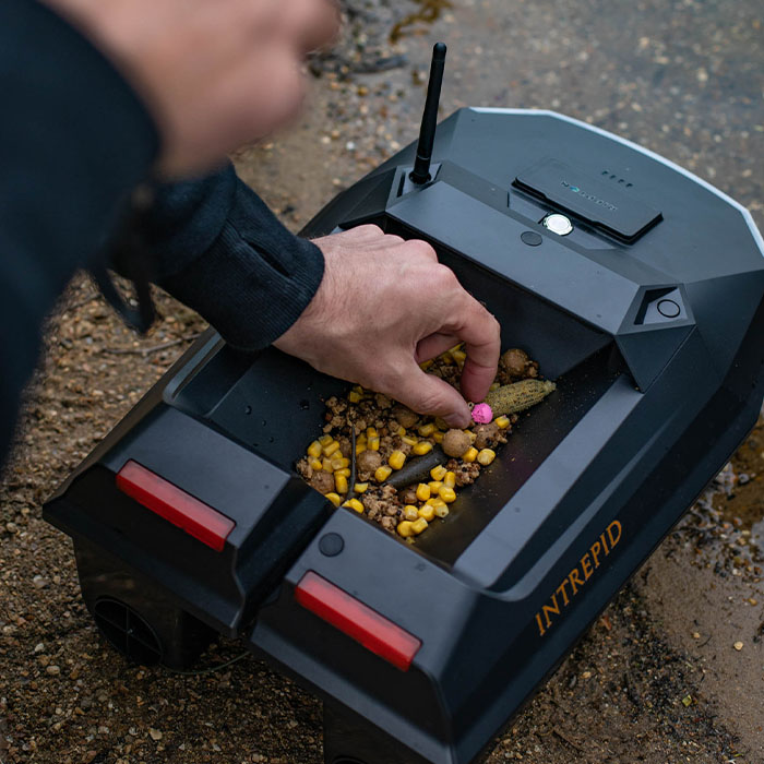 Future Carping Intrepid Fishing Bait Boat In Use 2