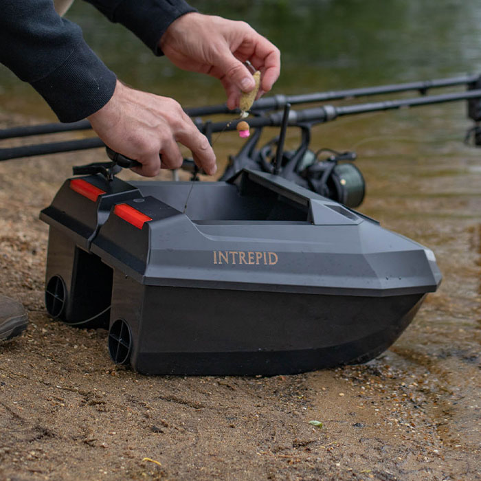 Future Carping Intrepid Fishing Bait Boat In Use 4