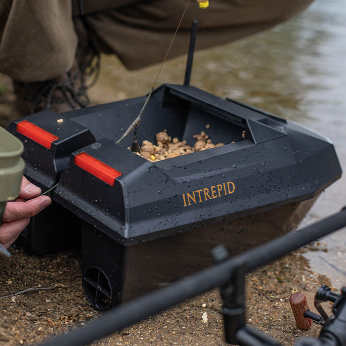 Future Carping Intrepid Fishing Bait Boat In Use 6