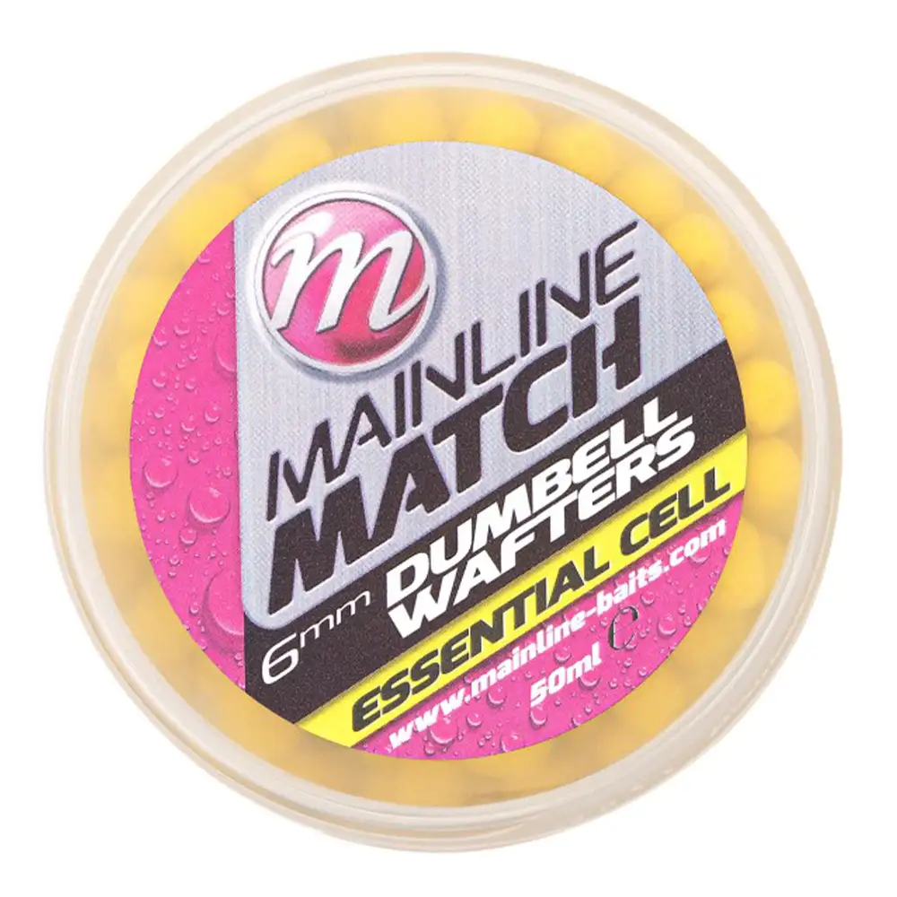 Mainline Match Dumbell Wafters Yellow Essential Cell 6mm