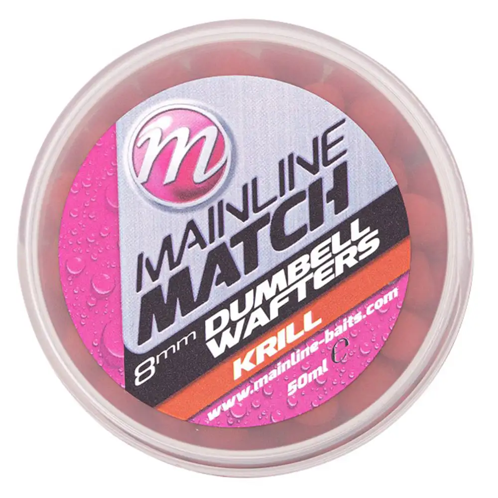 Mainline Match Dumbell Wafters Red Krill 8mm