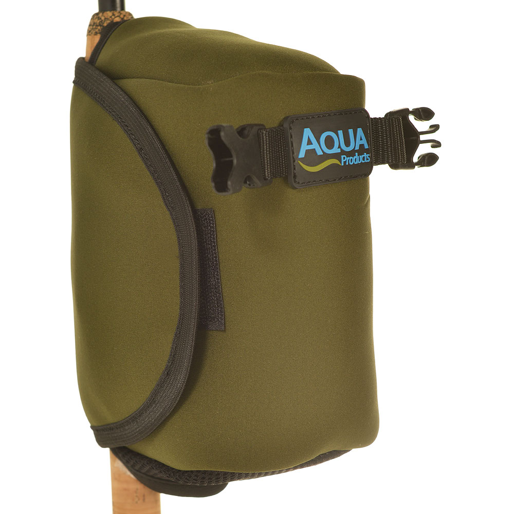 Aqua Neoprene Fishing Reel Jacket Branding