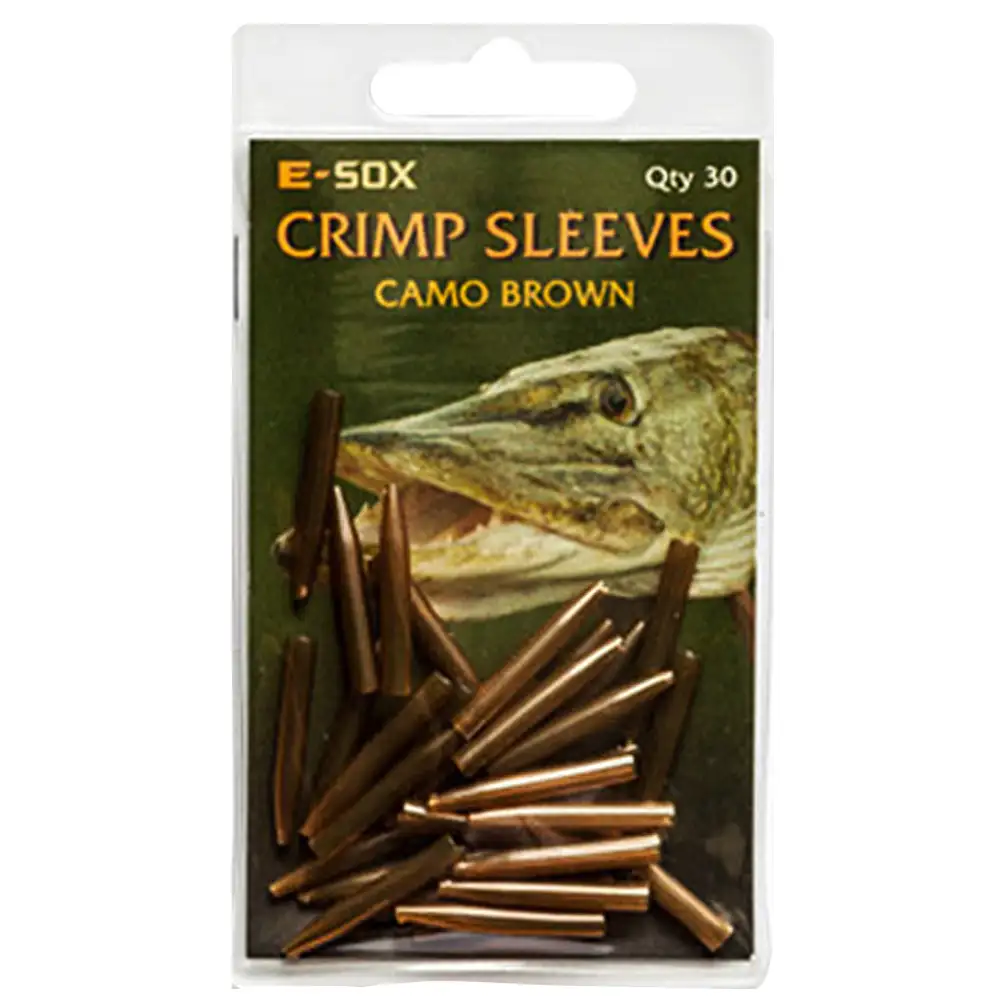 Drennan E-Sox Crimp Sleeves Camo Brown