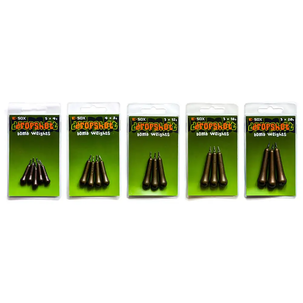 Drennan E-Sox Dropshot Bomb Weights Sizes