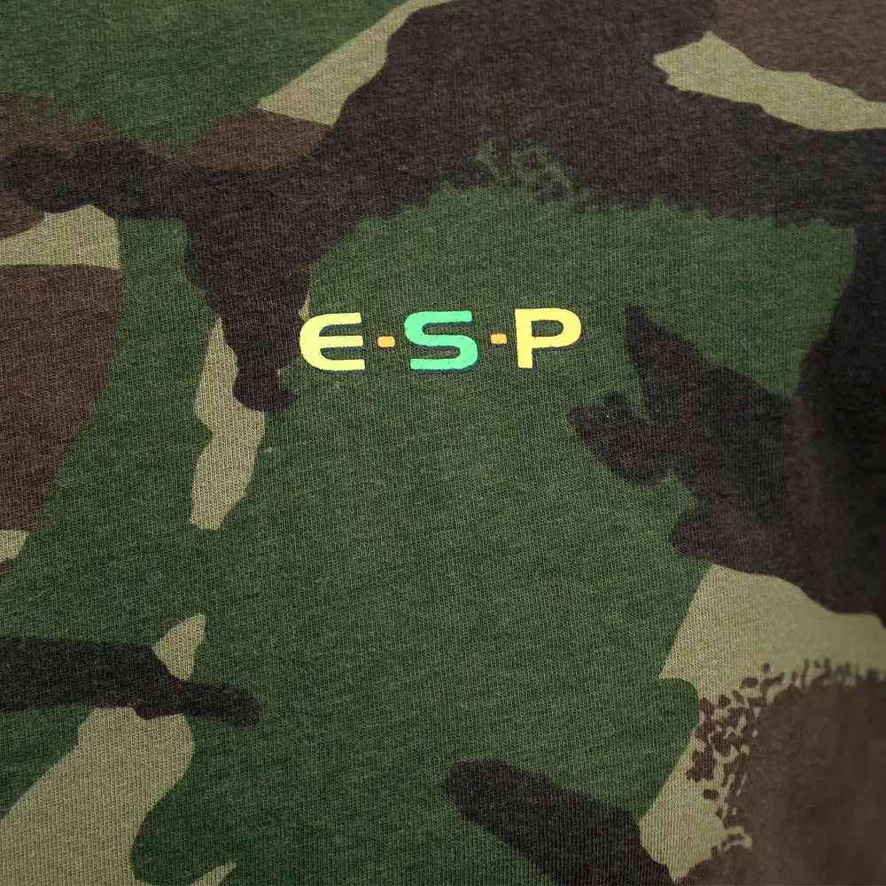 ESP Camo Fishing T-Shirt Close Up