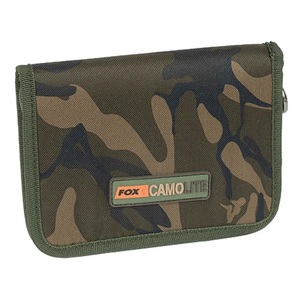 Fox Camolite Licence Fishing Wallet Logo