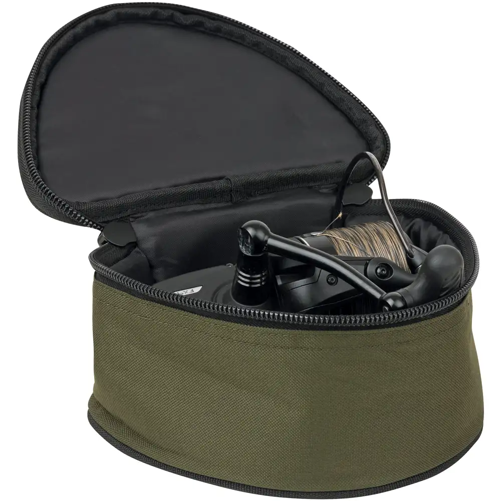 Fox R-Series Fishing Reel Case In Use Open