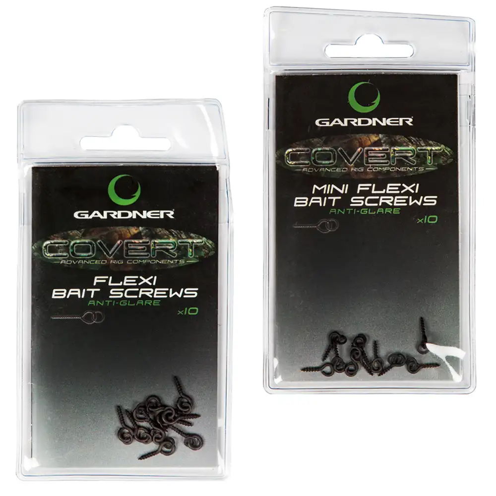 Gardner Covert Flexi Bait Screws Sizes