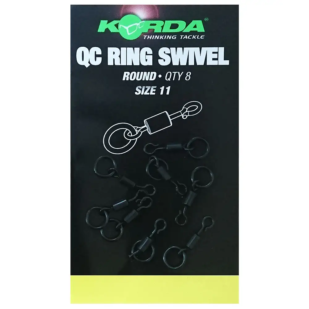 Korda Quick Change Fishing Ring Swivel Round