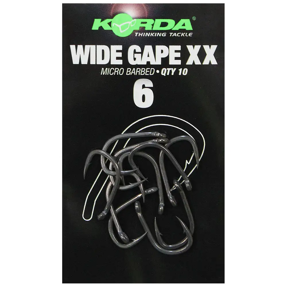 Korda Wide Gape XX Fishing Hook Packaging