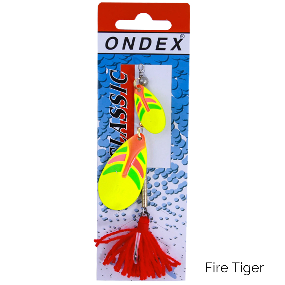 Ondex Tandem Spinner Lure Fire Tiger