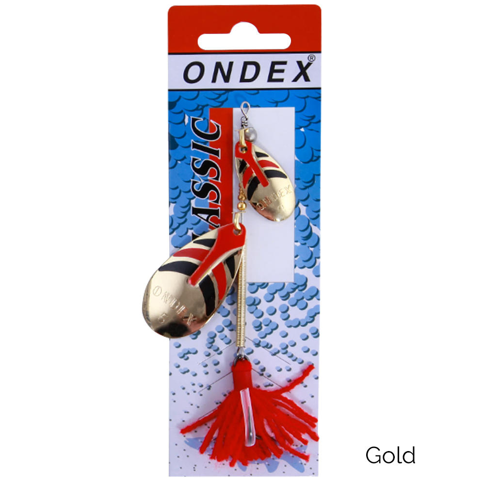 Ondex Tandem Spinner Lure Gold