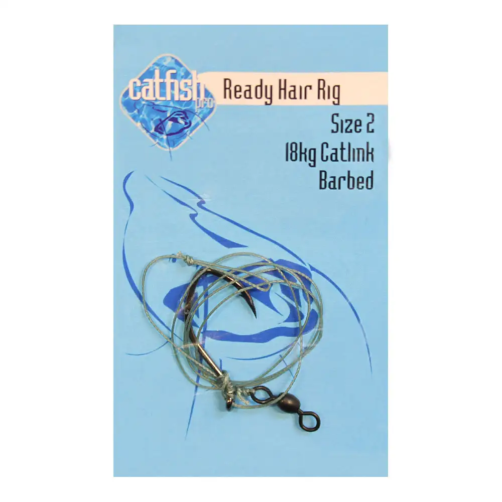 Catfish Pro Ready Made Hair Fishing Rig Size 2 Barbed