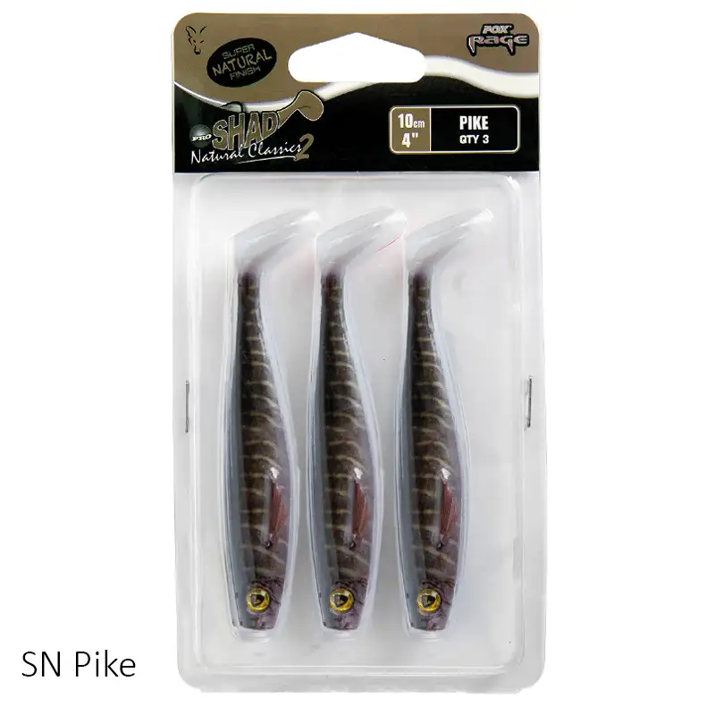 Fox Rage Pro Shad Lures 10cm SN Pike