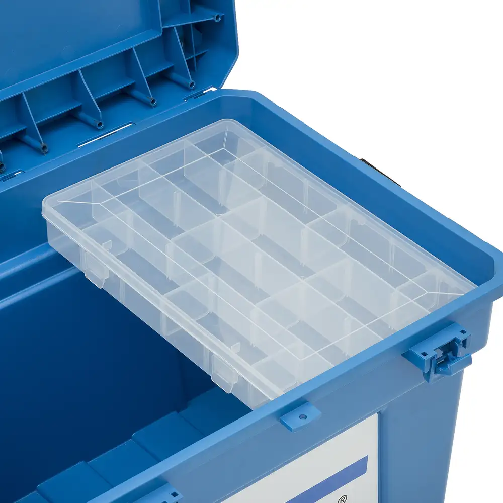 Shakespeare Fully Loaded Blue Seatbox Tackle Box Inside