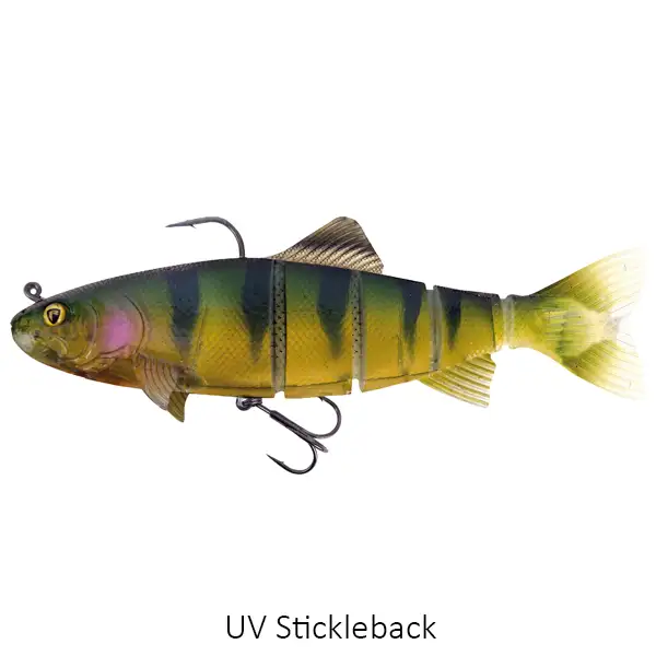 Fox Rage Realistic Replicant Trout Lure Jointed 18cm UV Stickleback