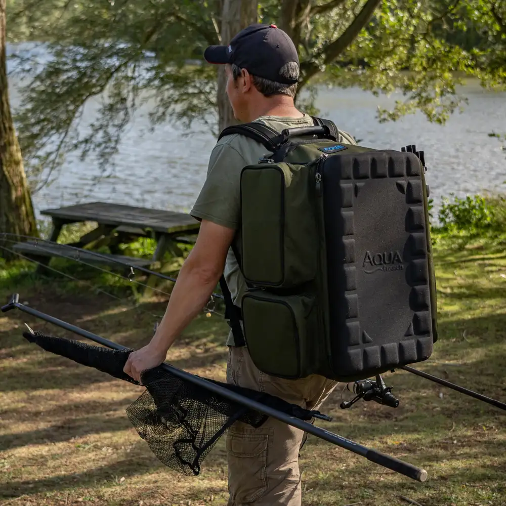 Aqua Roving Fishing Rucksack In Use 1