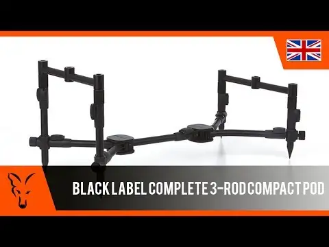 *** Carp Fishing TV *** Black Label Complete 3-Rod Compact Pod