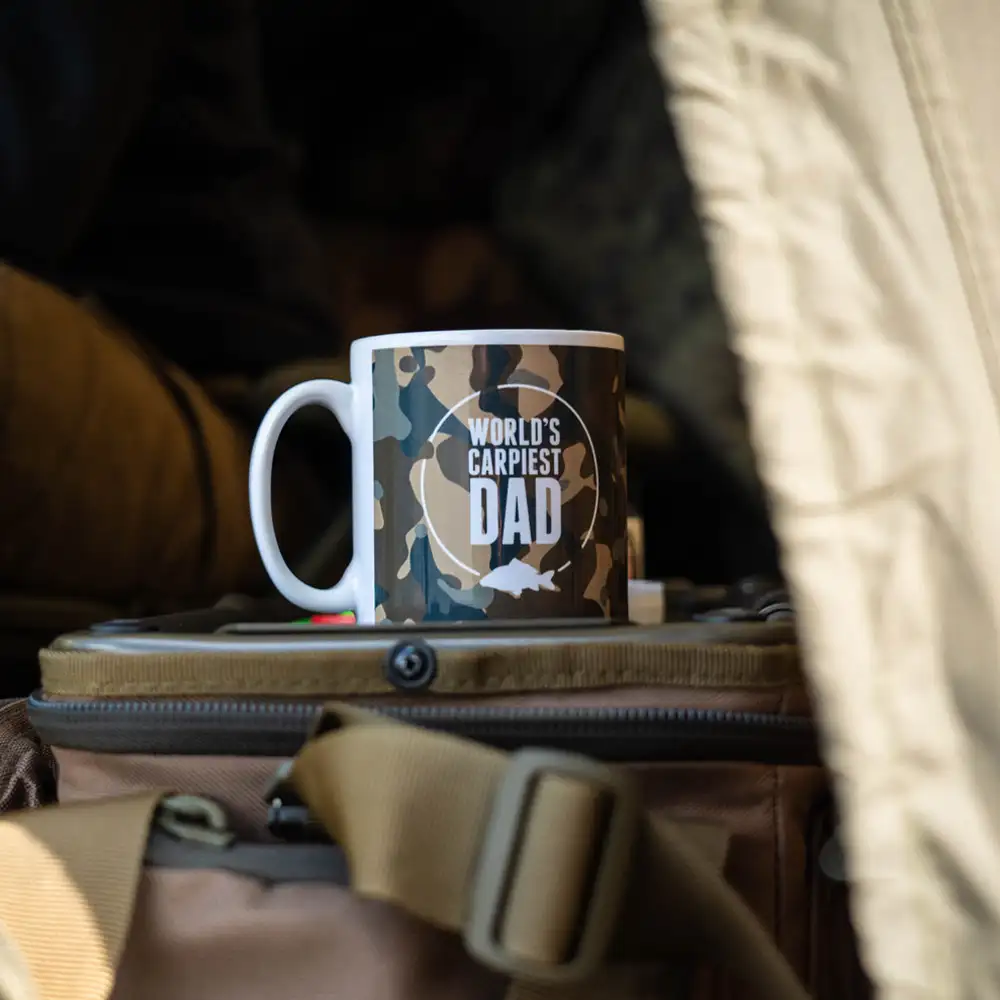 Angling Direct Worlds Carpiest Dad Fishing Mug In Use 1