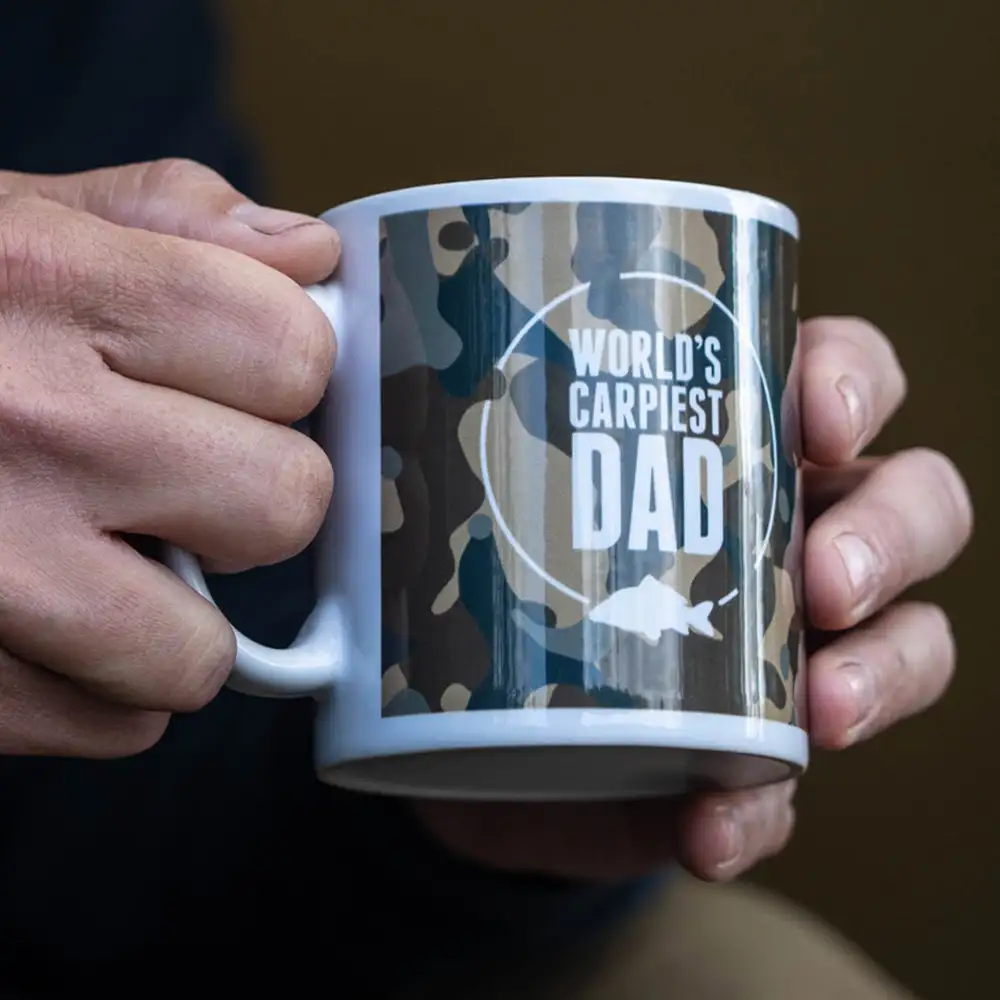 Angling Direct Worlds Carpiest Dad Fishing Mug In Use 6