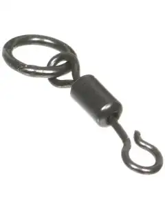 Korda Quick Change Fishing Ring Swivel Round Close Up