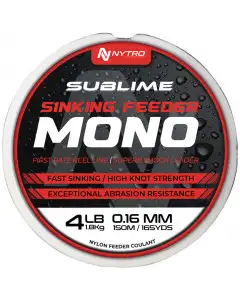 Nytro Sublime Sinking Feeder Mono Fishing Line 150m 4lb