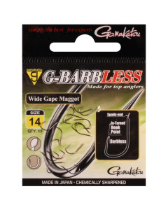 Gamakatsu G-Barbless Wide Gape Maggot Hook