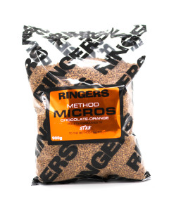 Ringers Chocolate Orange Method Micros Fishing Pellets