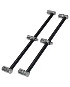 Summit Black Aluminium & Stainless 3 Rod Fixed Buzz Bar (Pair)