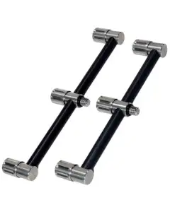 Summit Black Aluminium & Stainless 3 Rod Mini Fixed Buzz Bar (Pair)