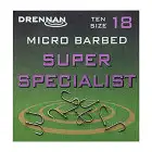 Drennan Super Specialist Fishing Hooks 18 Micro Barbed