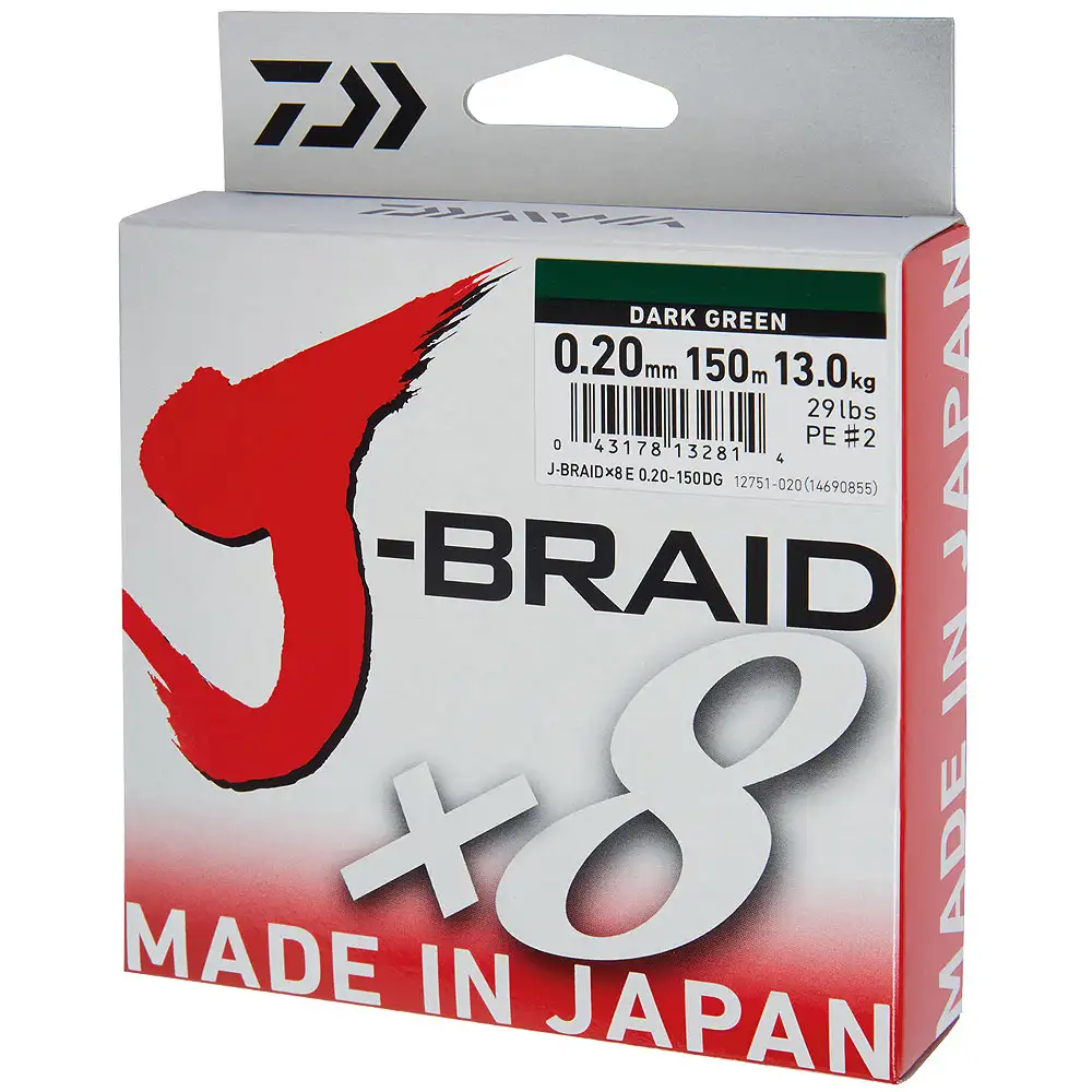 Daiwa J-Braid X8 Dar Green