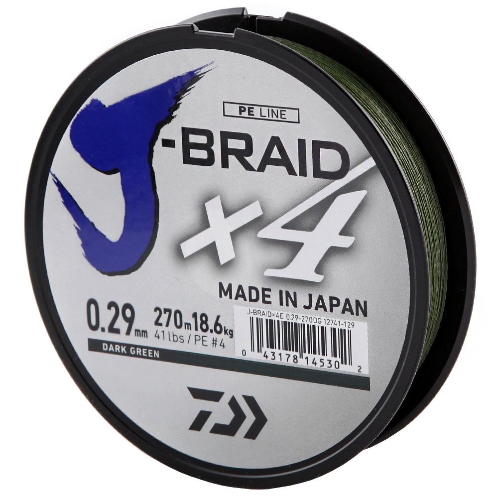 Daiwa J-Braid X4 Dark Green 0.29mm