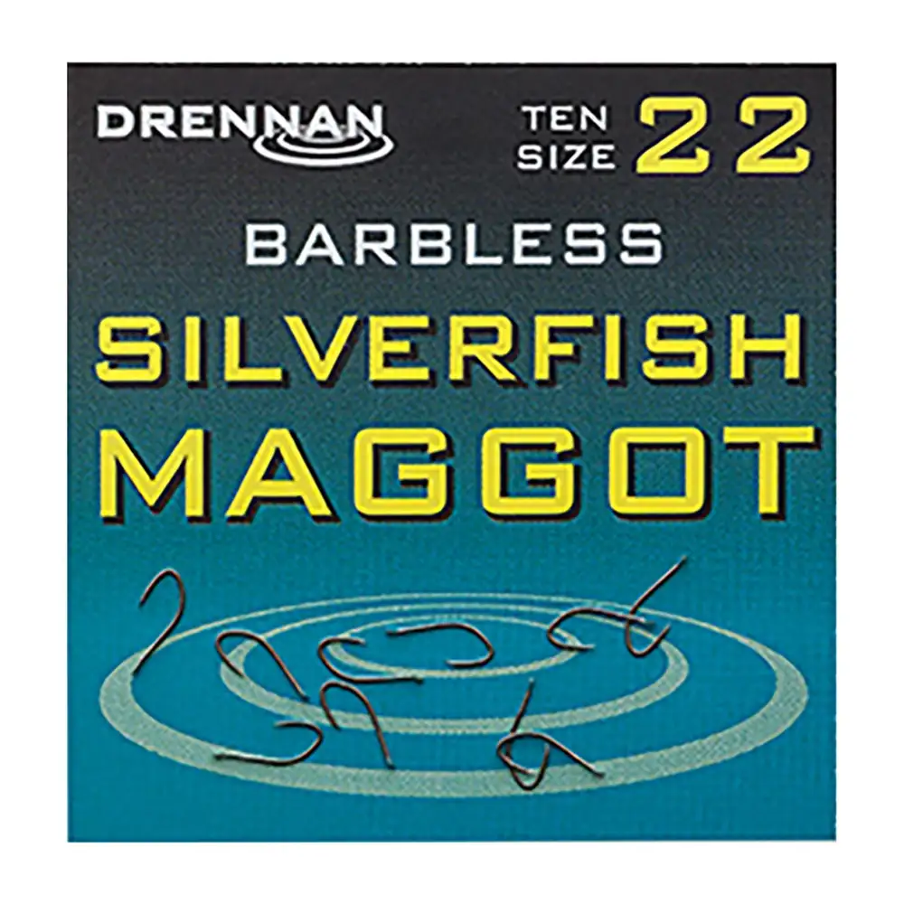 Drennan Barbless Silverfish Maggot Hook Packaging