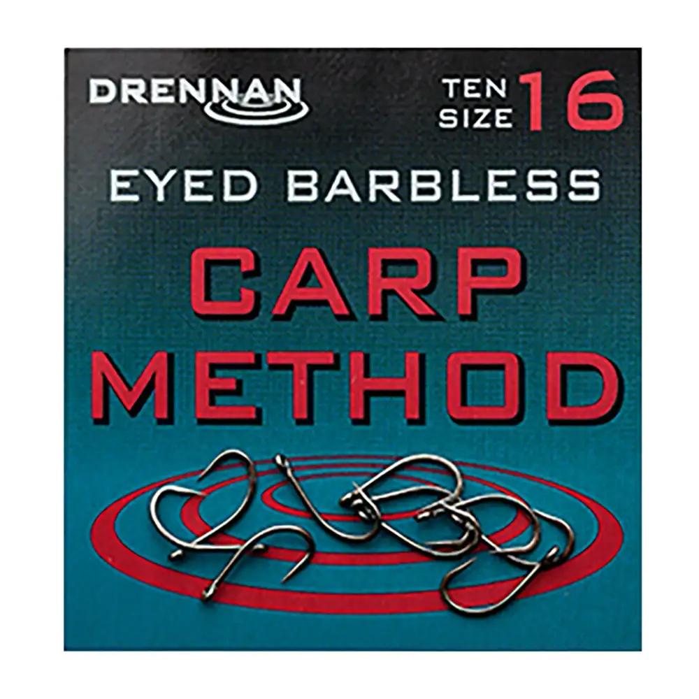 Drennan Eyed Barbless Carp Method Fishing Hooks Size 16