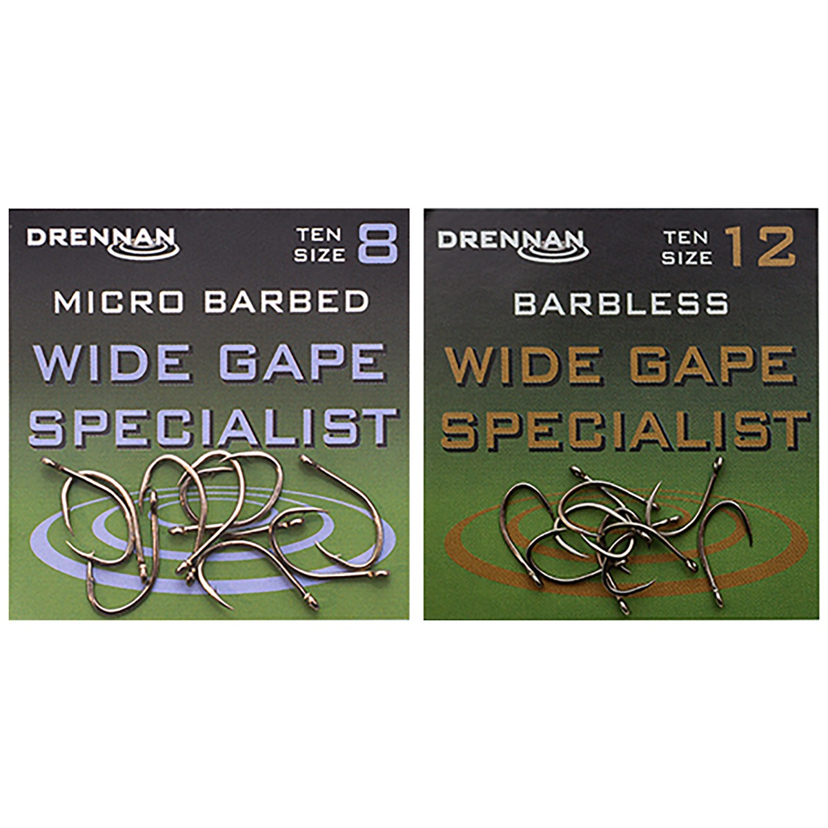 Drennan Wide Gape Specialist Hooks Micro Barbed and Barbless