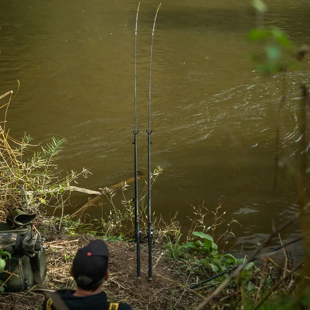 John Wilson Barbel Quiver Fishing Rod In Use 3