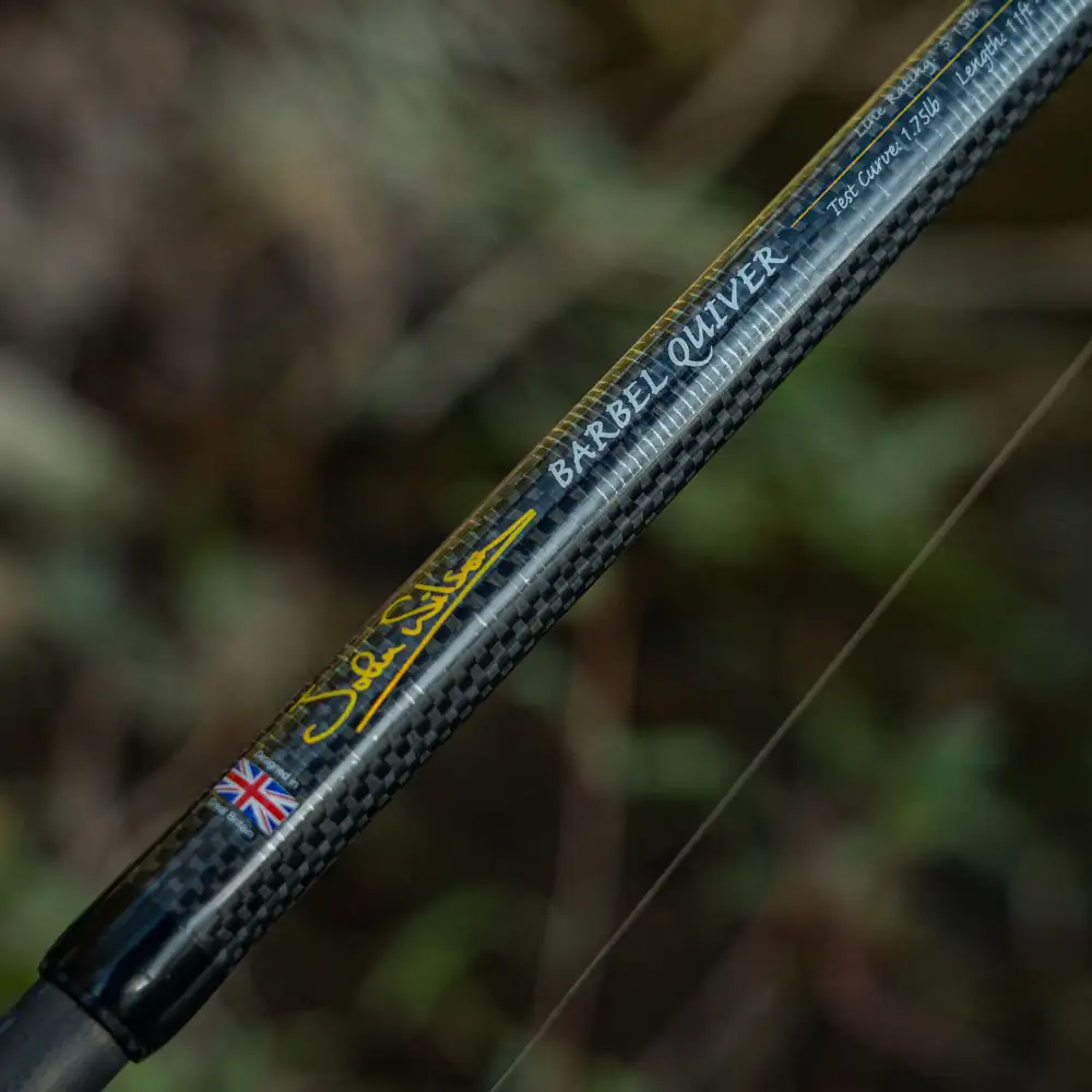 John Wilson Barbel Quiver Fishing Rod Close Up Rod Graphics