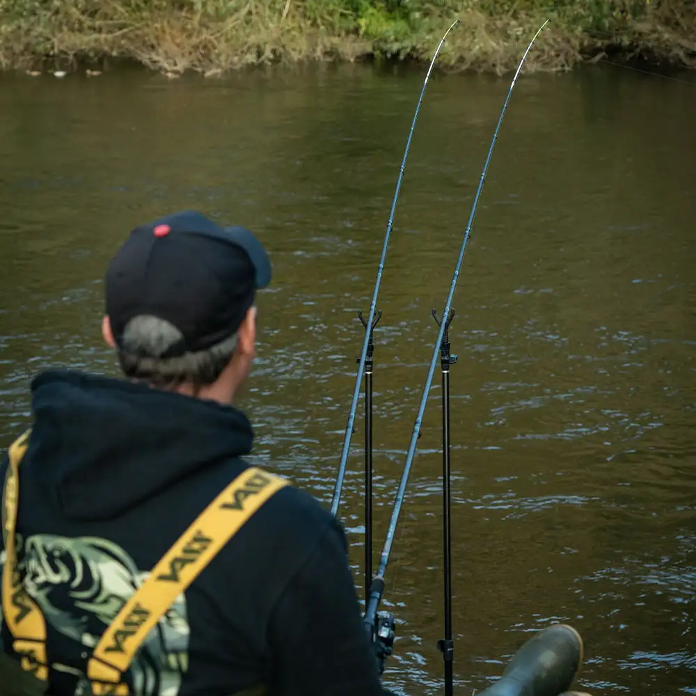 John Wilson Barbel Quiver Fishing Rod In Use 2