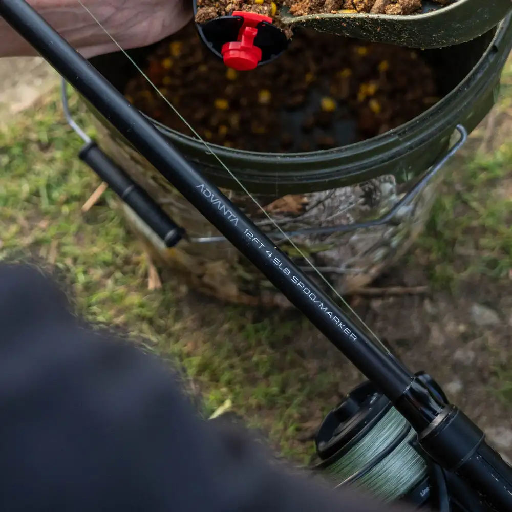 Advanta Carp Spod / Marker Fishing Rod In Use