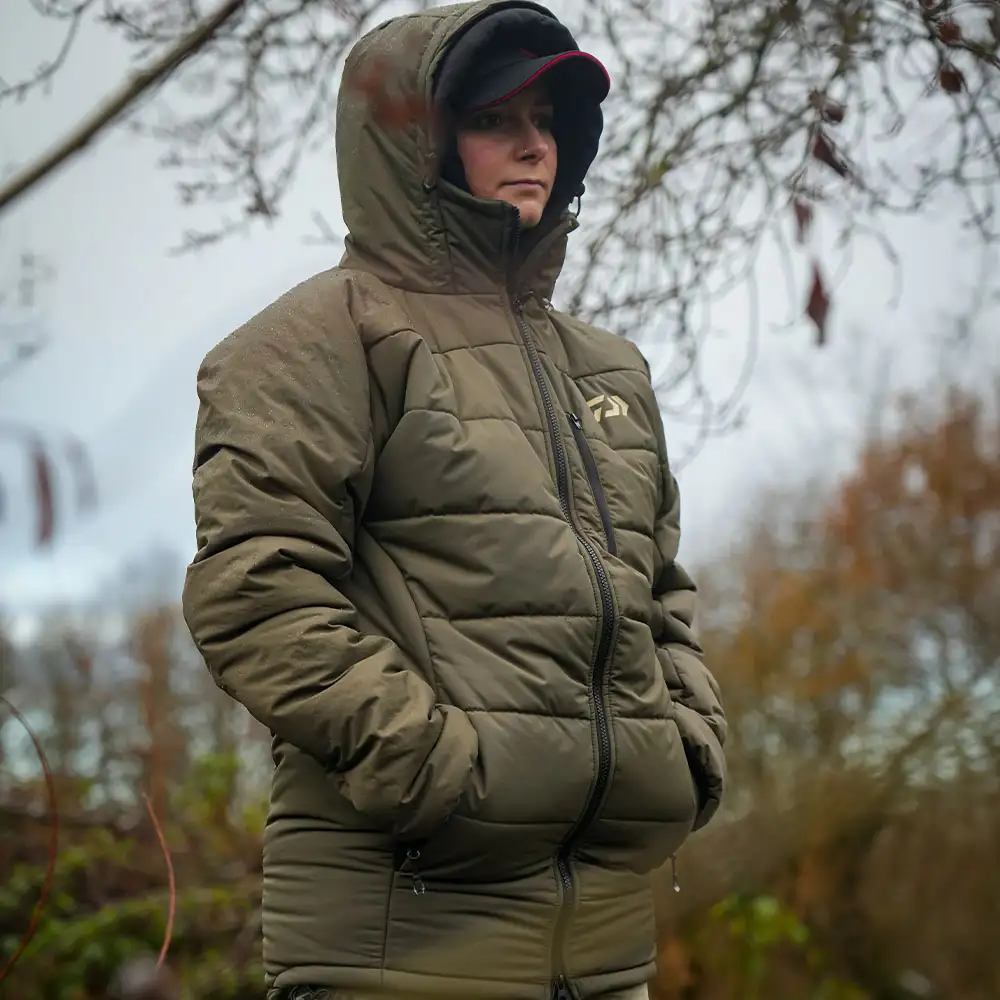 Daiwa Ultra Carp Fishing Jacket In Use 1