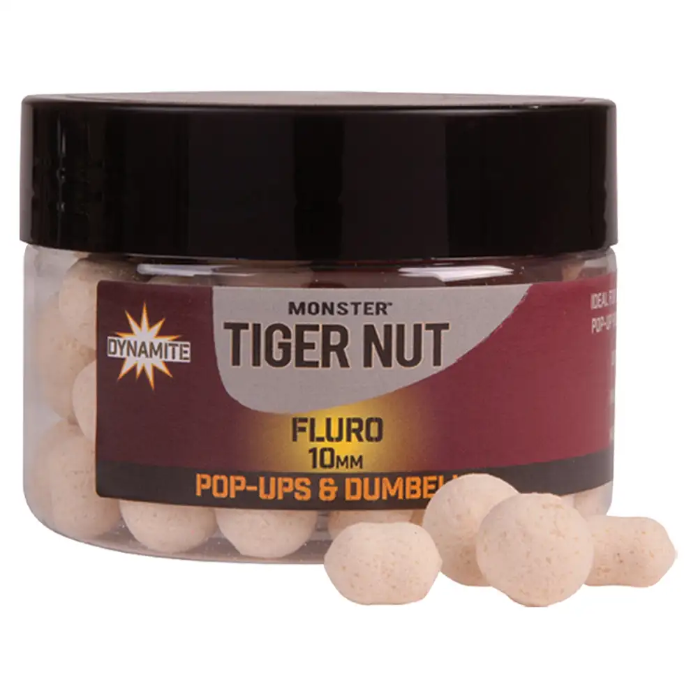 Dynamite Fluro Pop-ups & Dumbells Monster Tigernut White 10mm